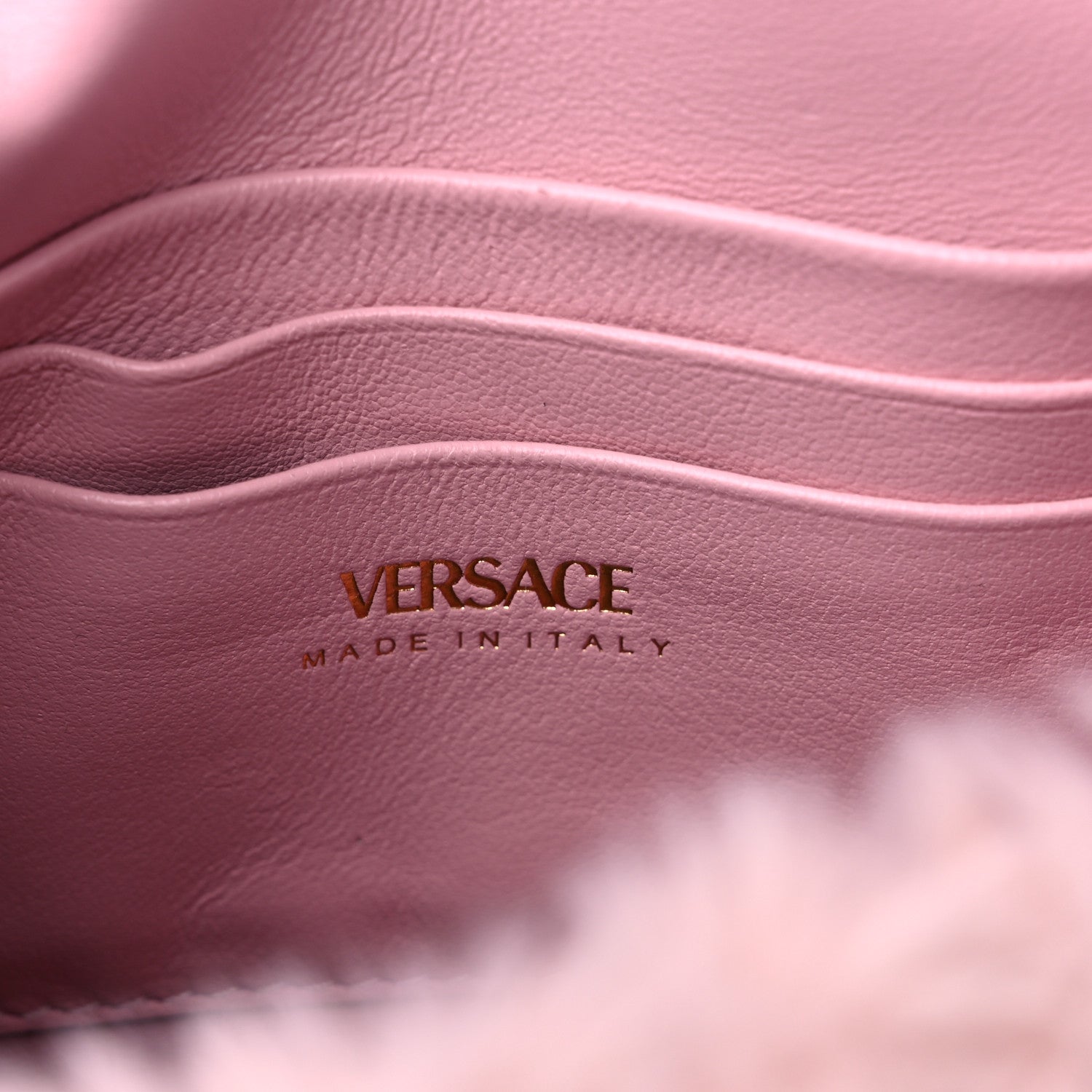 Versace Faux Fur Quilted Virtus Shoulder Bag English Rose 6 of 9
