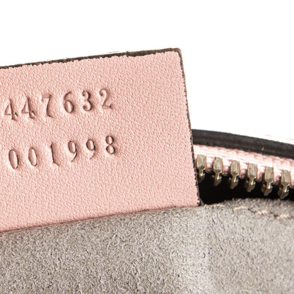 Gucci Calfskin Matelasse Small GG Marmont Chain Shoulder Bag Perfect Pink 7 of 8