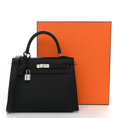 Hermes Epsom Kelly Sellier 25 Black 11 of 11
