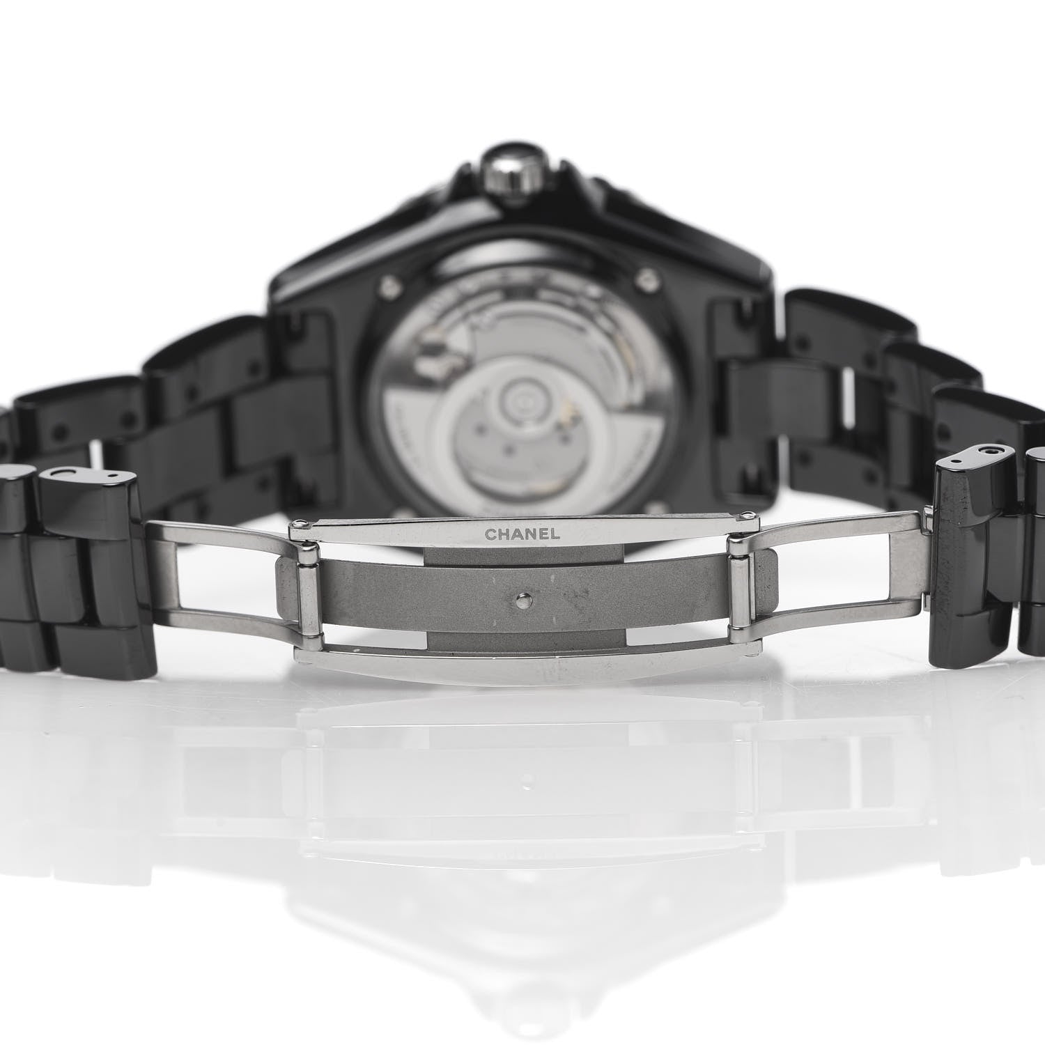 Chanel Stainless Steel Ceramic 38mm J12 Automatic Watch Black 6 of 7