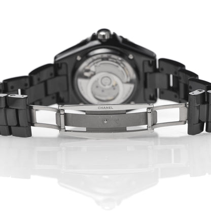 Chanel Stainless Steel Ceramic 38mm J12 Automatic Watch Black 6 of 7