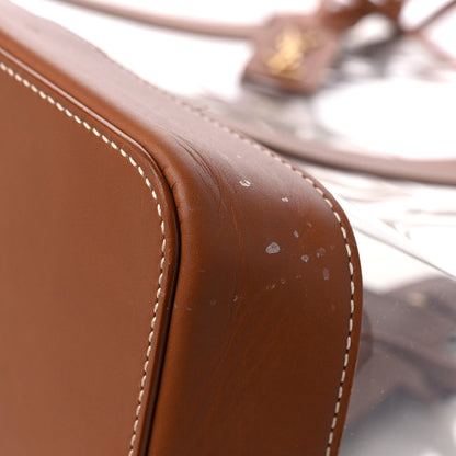 Saint Laurent Calfskin Vinyl Cabas Tote Brown 9 of 18