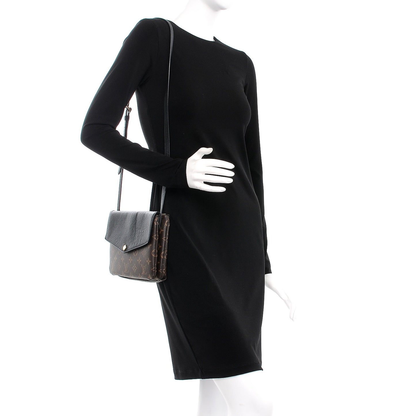 Monogram Twice Pochette Black