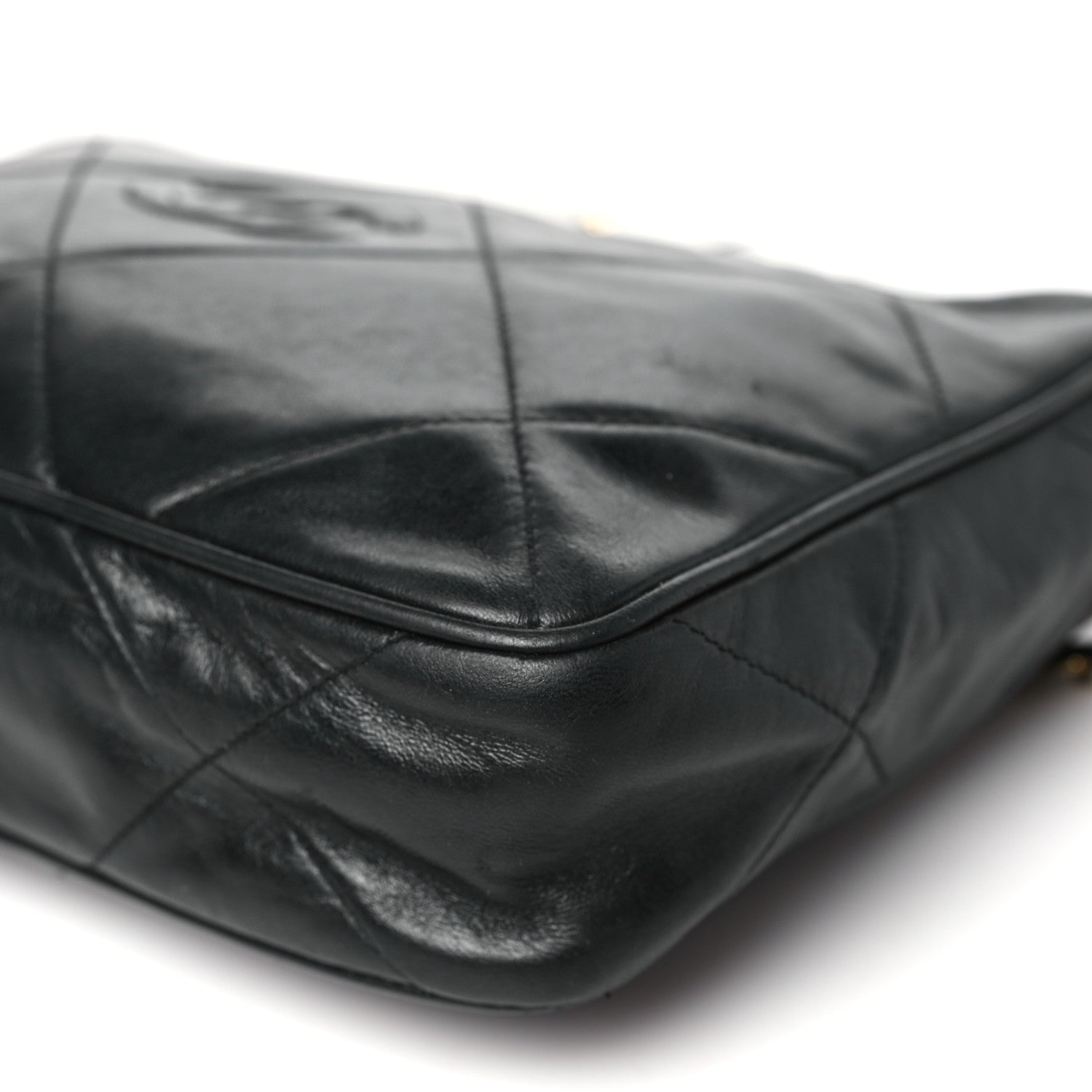 Chanel Lambskin Quilted CC Tassel Camera Case Black 11 of 15