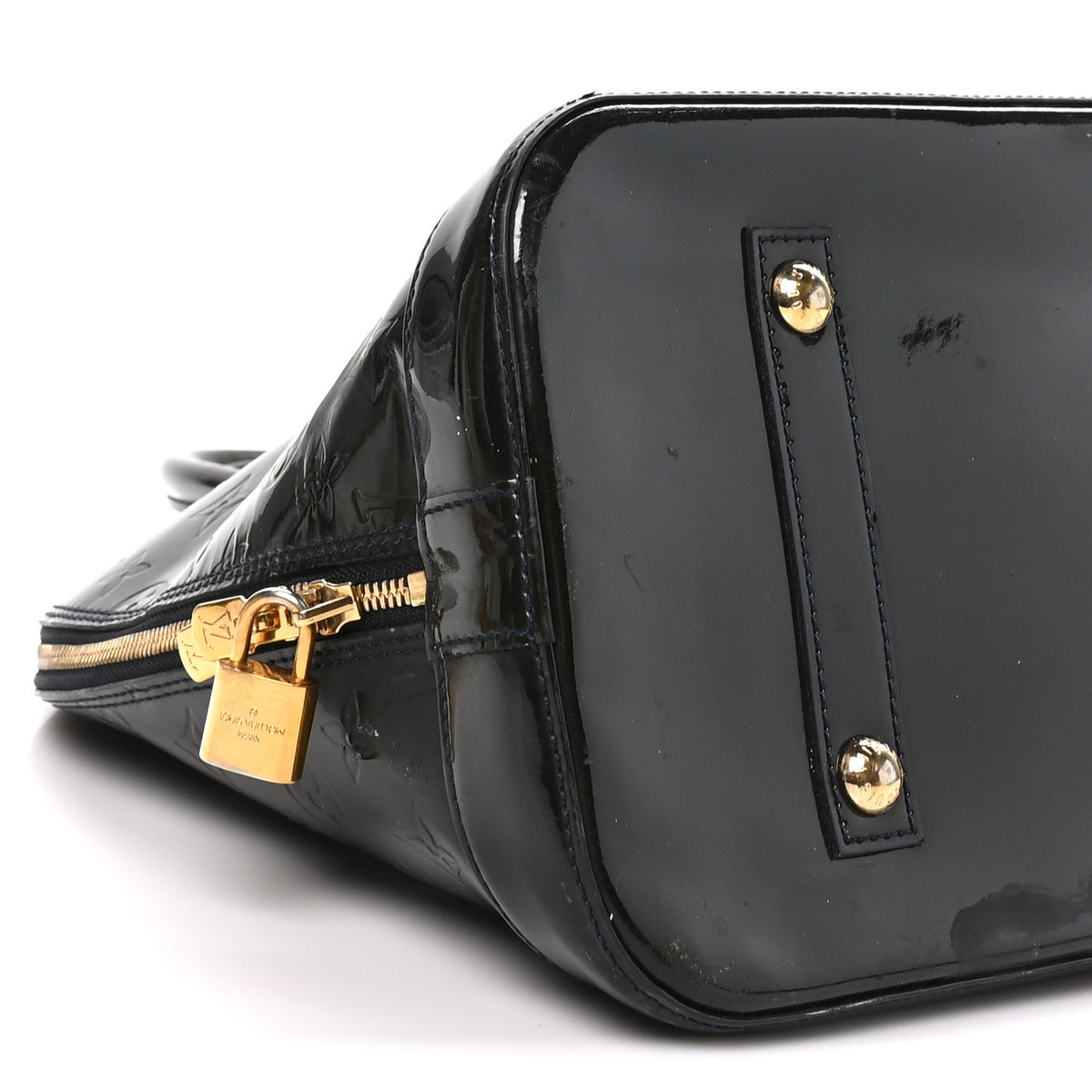 Louis Vuitton Vernis Alma GM Blue Infini 8 of 10