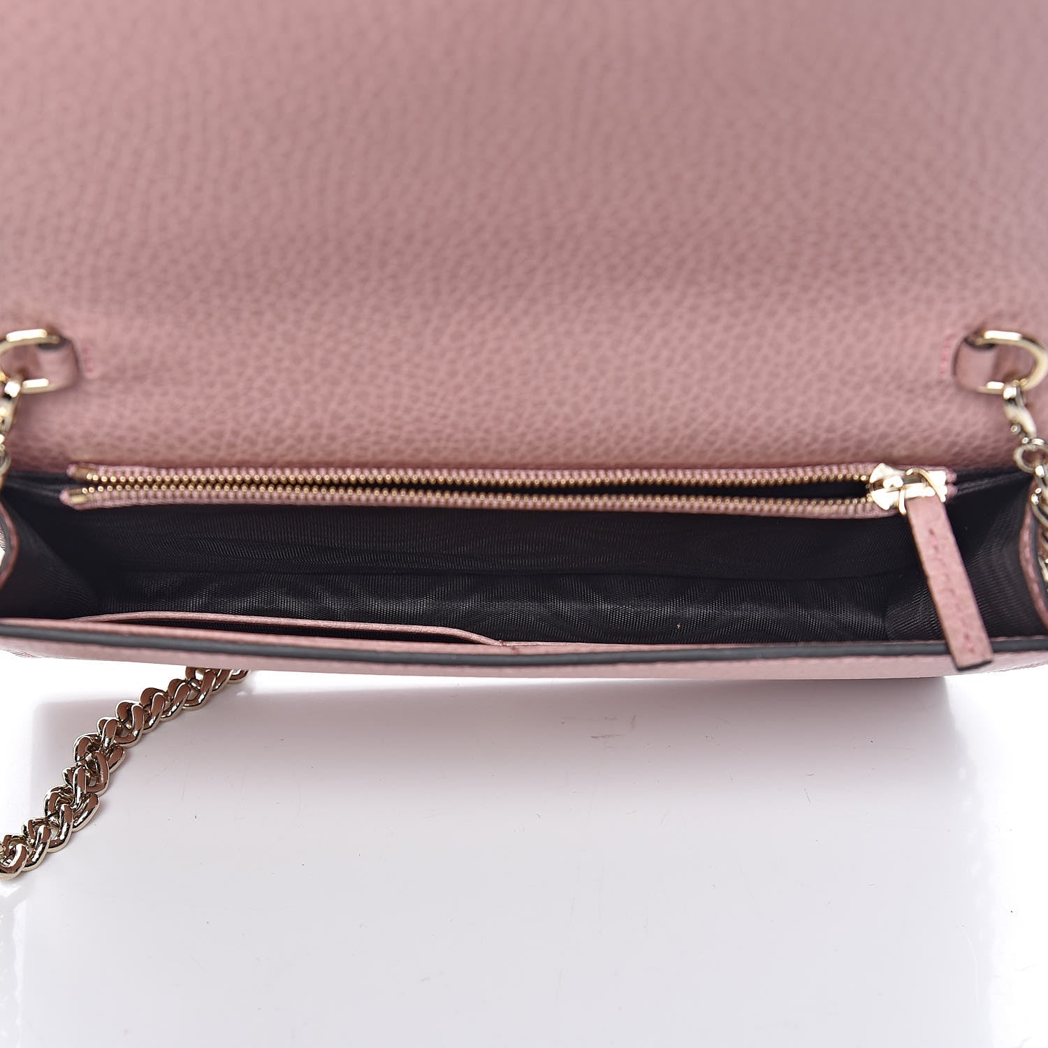 Gucci Dollar Calfskin Medium Betty Chain Wallet Soft Pink 5 of 10