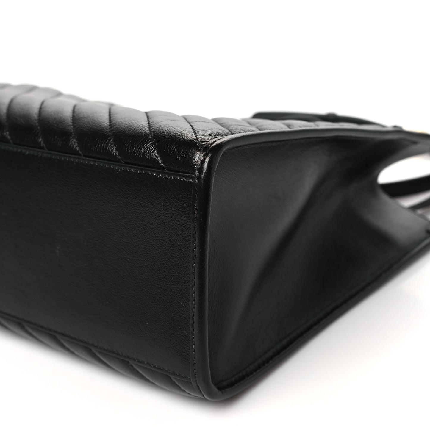 Azalea Calfskin Matelasse Diagonal GG Marmont Tote Bag Black