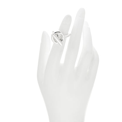 Hermes Sterling Silver GM Croisette Ring 51 5.75 2 of 5