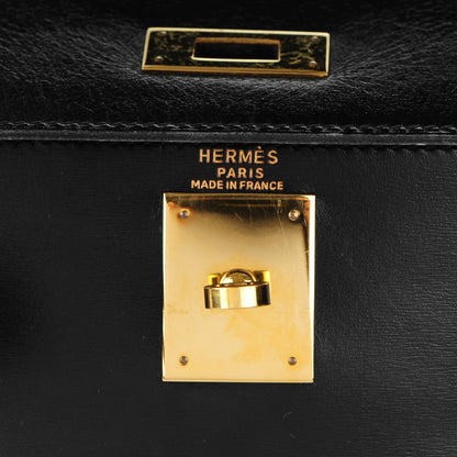Hermes Box Kelly Retourne 28 Black 17 of 25