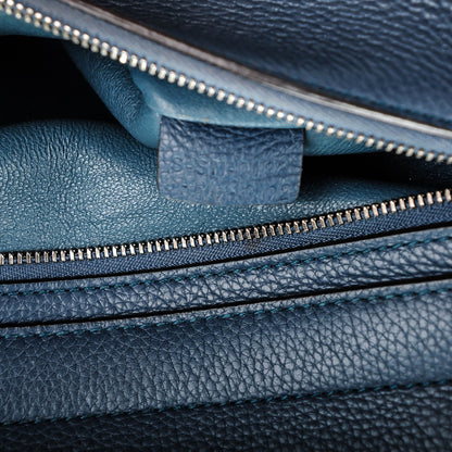Celine Drummed Calfskin Suede Medium Trapeze Orage 7 of 12