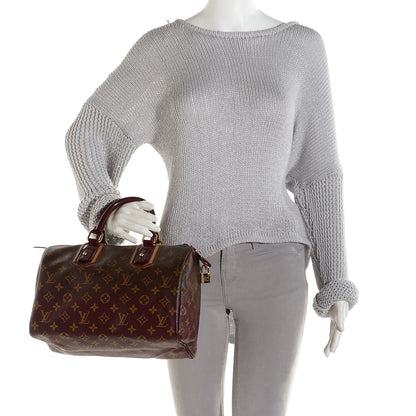 Louis Vuitton Monogram Mirage Speedy 30 Bordeaux 2 of 9