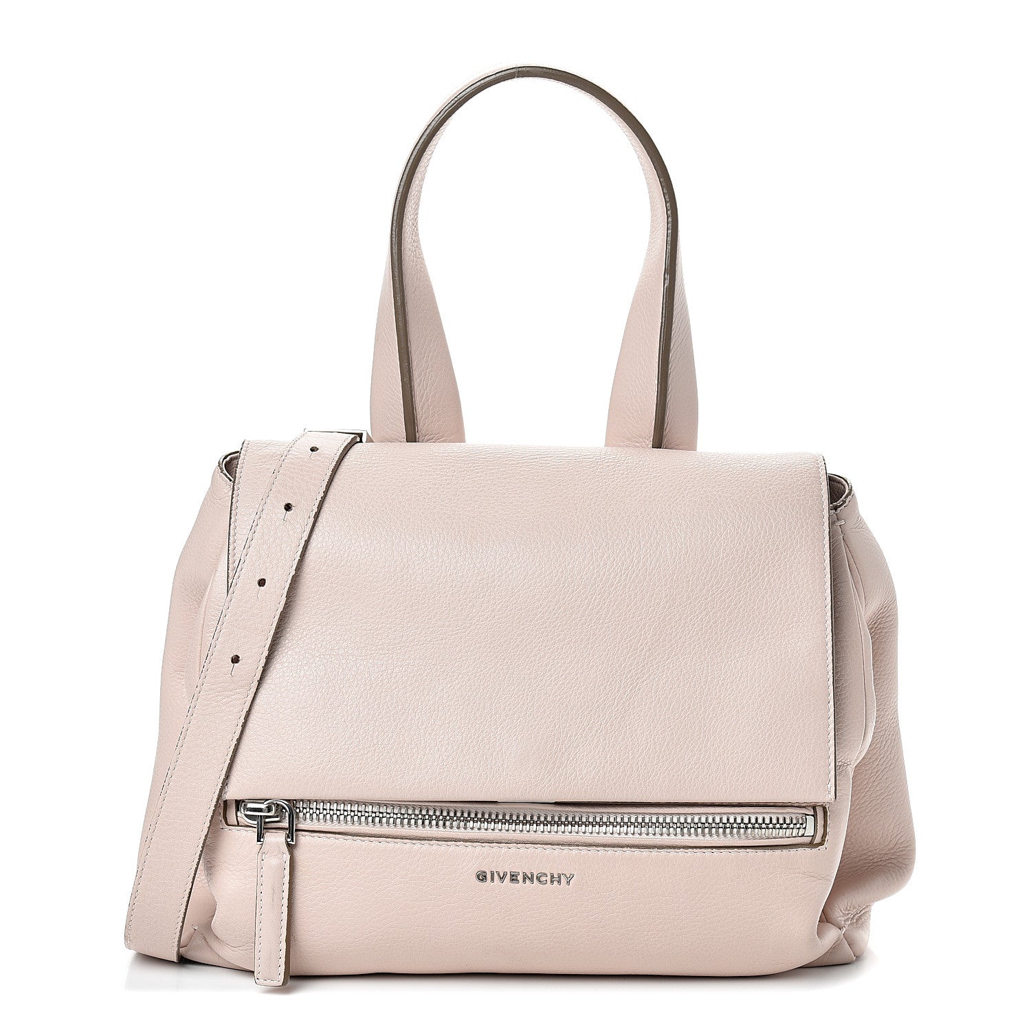 Givenchy Waxy Grained Calfskin Mini Pandora Pure Flap Bag Nude Pink 1 of 14