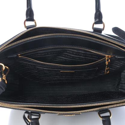 Prada Saffiano Medium Galleria Double Zip Tote Black 6 of 10