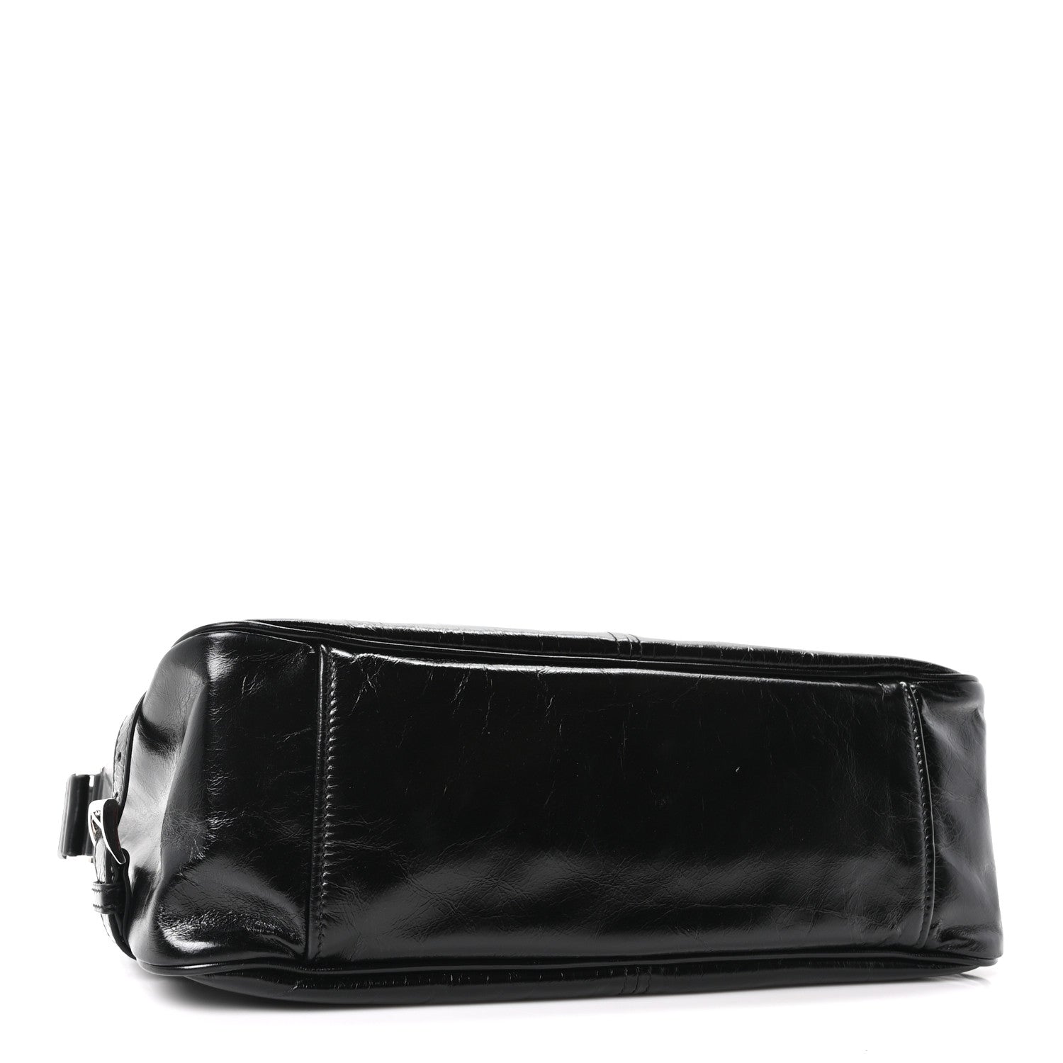 Prada Vitello Shine Shoulder Bag Black 4 of 9