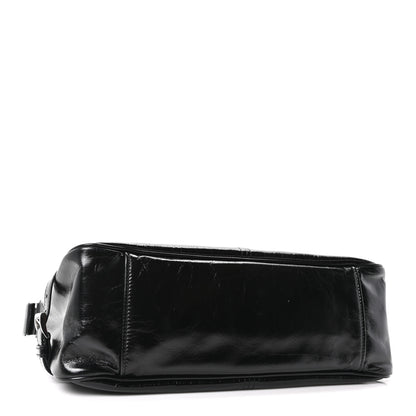 Prada Vitello Shine Shoulder Bag Black 4 of 9