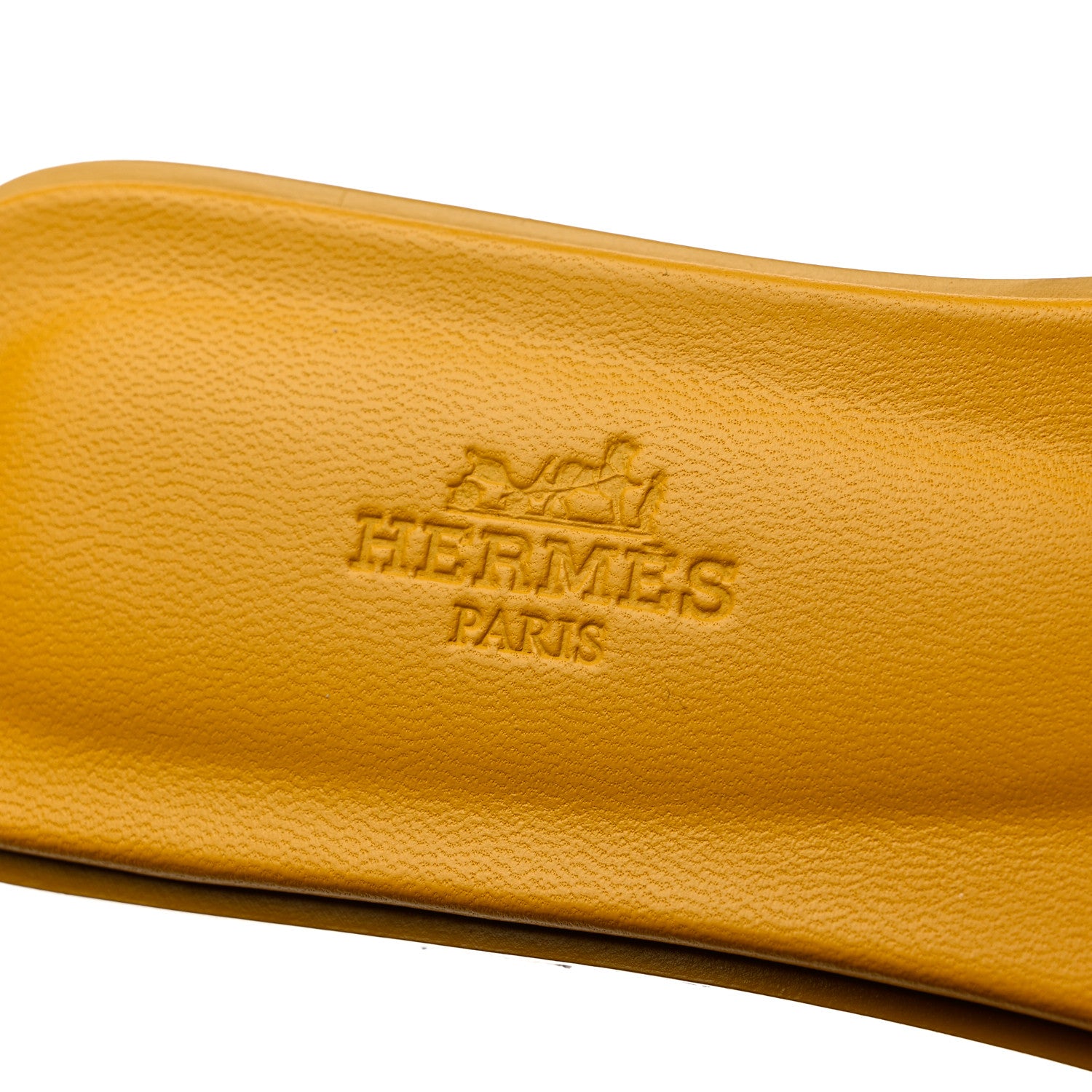 Hermes Calfskin Oran Sandals 36 Jaune Citron 7 of 9