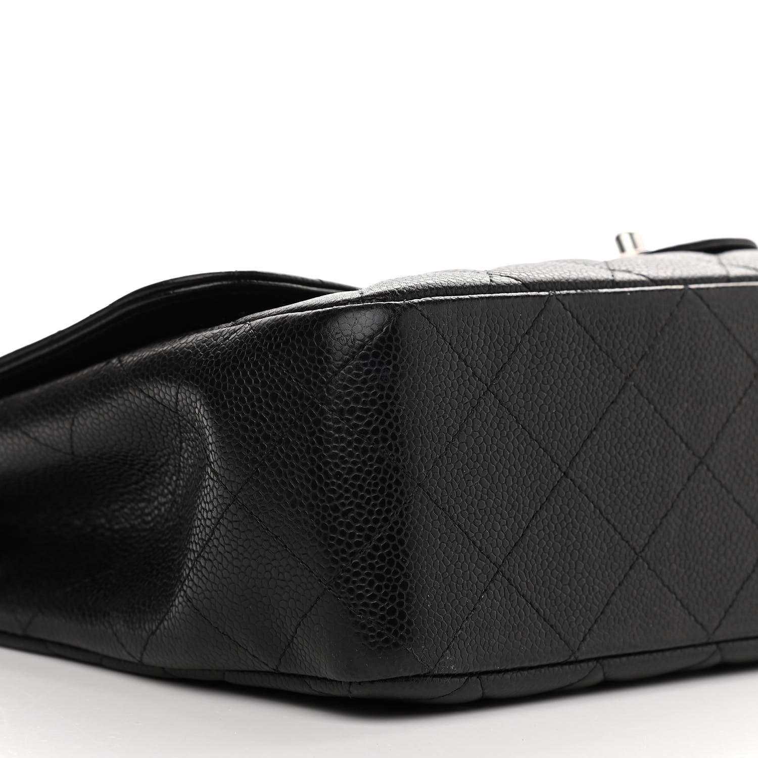 Chanel Caviar Quilted Jumbo Single Flap Black 9 of 11