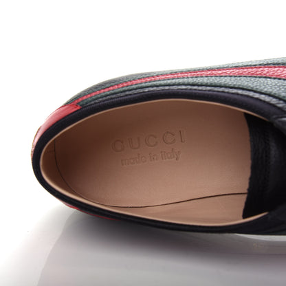 Gucci Calfskin Mens Web Falacer Sneakers 8.5 Black 8 of 10