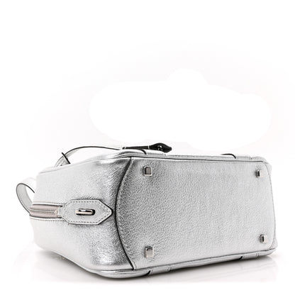 Moynat Metallic Chevre Mignon BB Silver 4 of 9