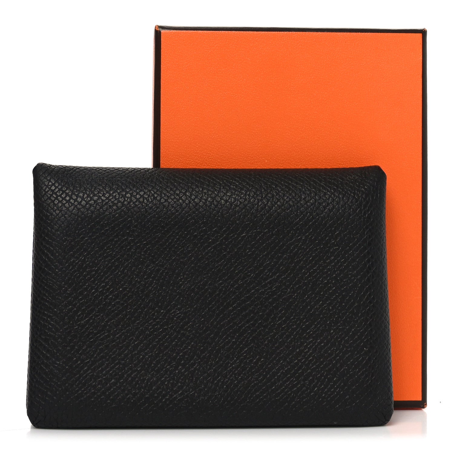 Hermes Epsom Calvi Duo Card Case Black 8 of 8