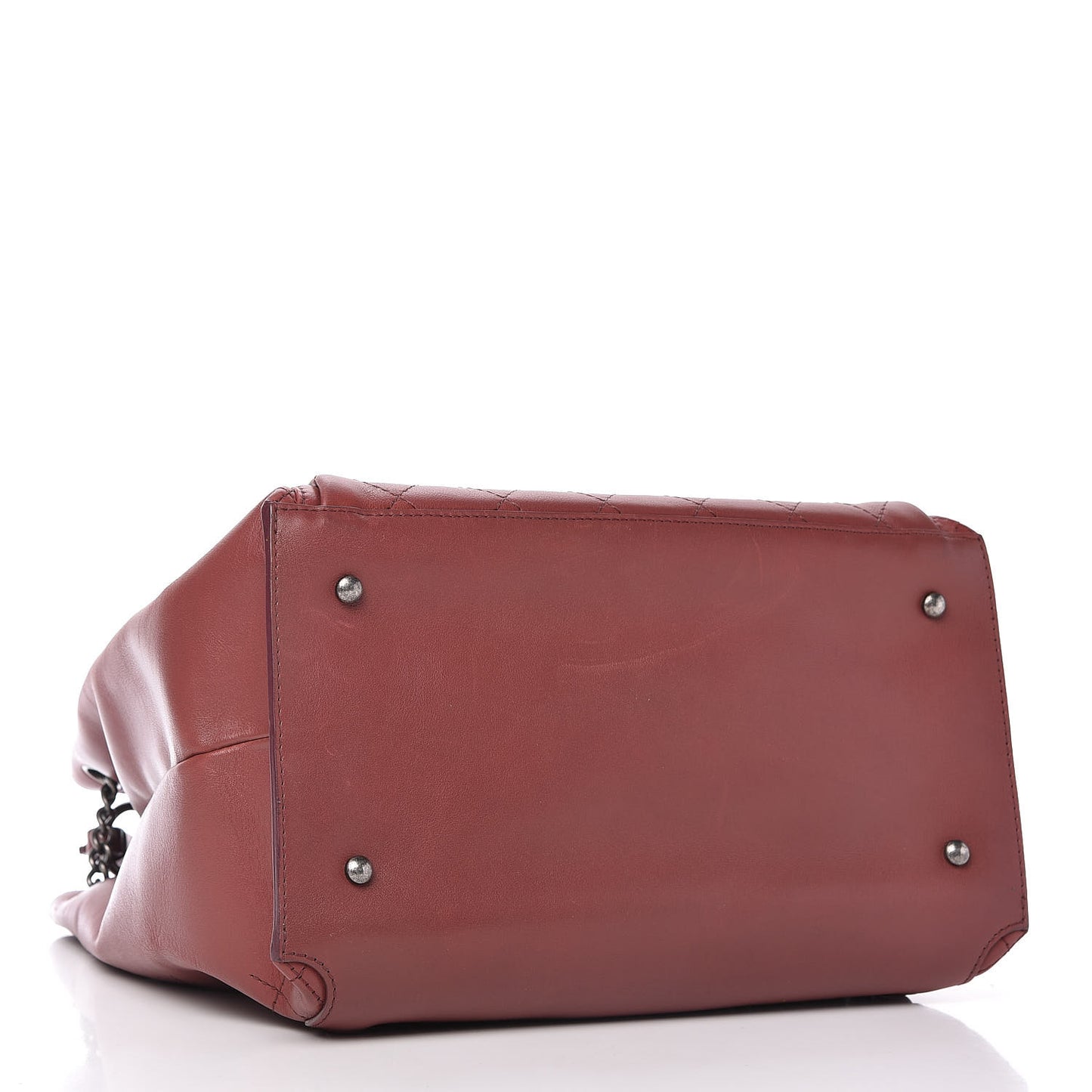 Calfskin Stitched Large Urban Luxury Drawstring Backpack Red