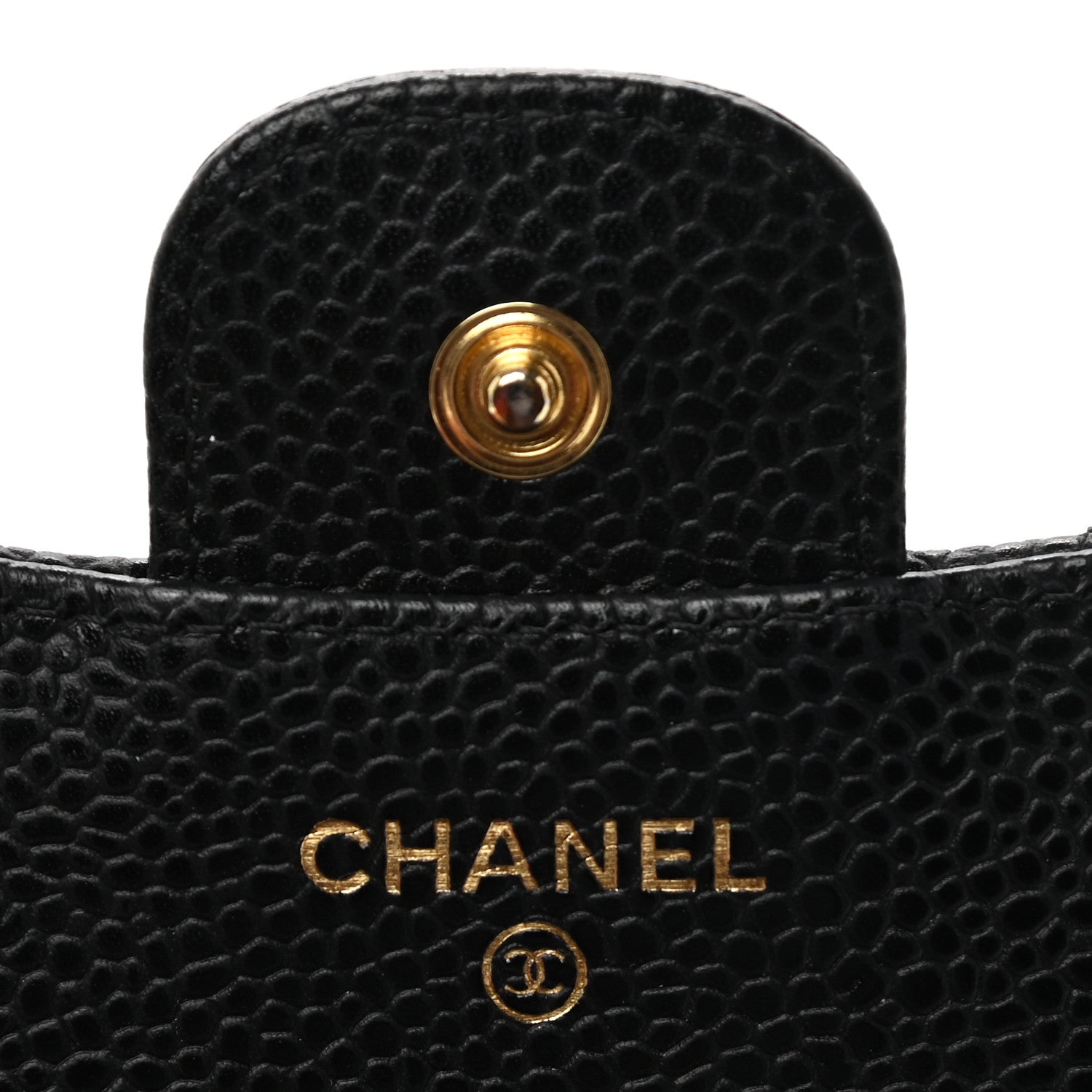 Chanel Caviar Quilted Compact Flap Wallet Black 6 of 8