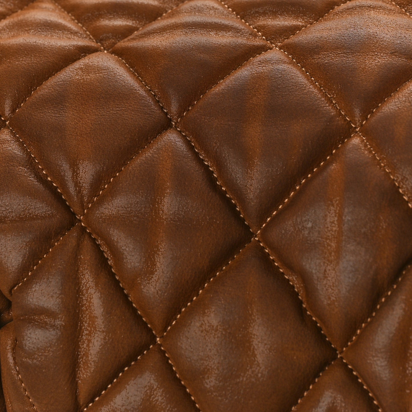 Iridescent Calfskin Large In The Mix Tote Light Brown