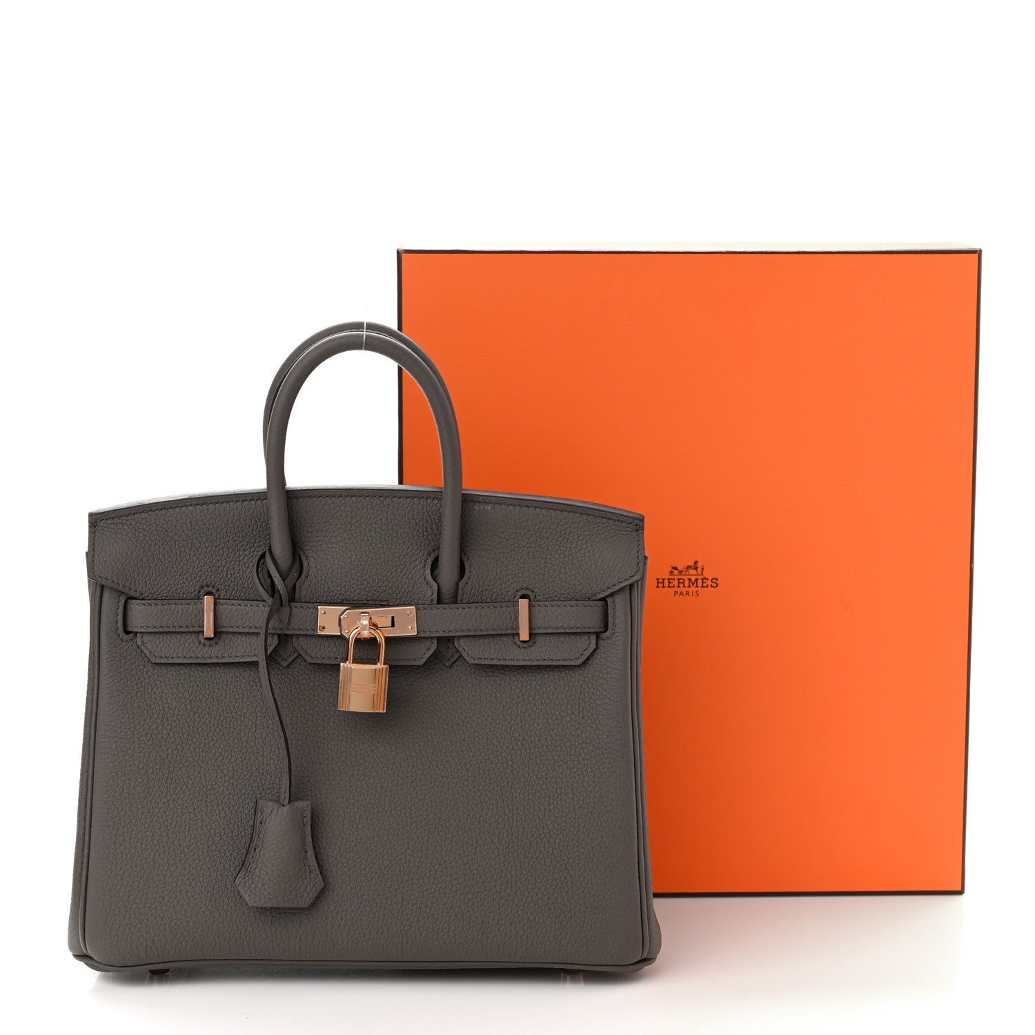 Hermes Togo Birkin 25 Etain 12 of 12