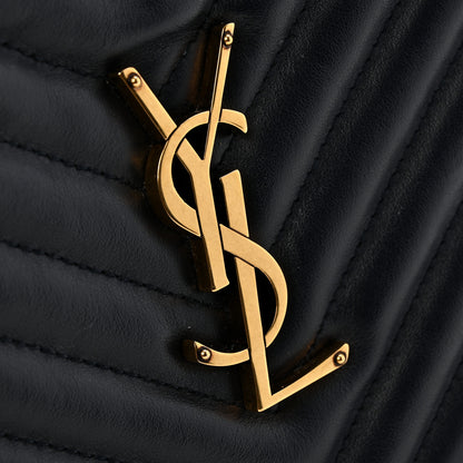 Saint Laurent Calfskin Matelasse Monogram Lou Camera Bag Deep Marine 10 of 15
