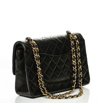 Chanel Lambskin Quilted Medium Double Flap Black 3 of 8