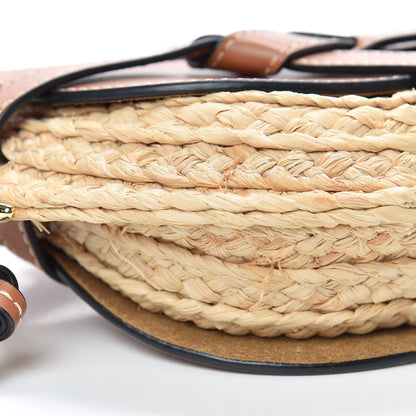 Loewe Calfskin Raffia Mini Gate Crossbody Bag Natural Tan 8 of 8