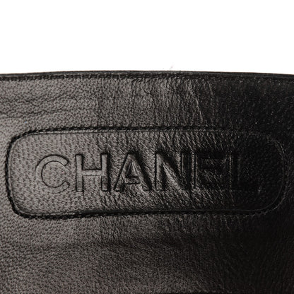 Chanel Tejus Lizard Short Boots 39.5 Black 7 of 8
