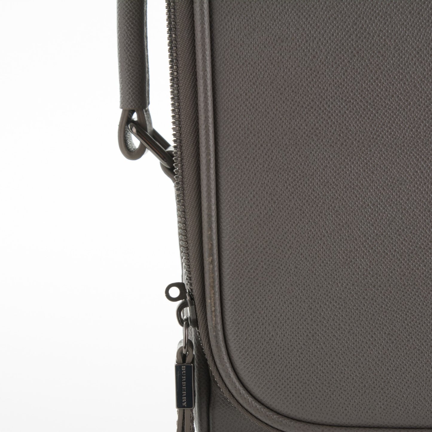 Grainy Calfskin Carry-On Suitcase Grey