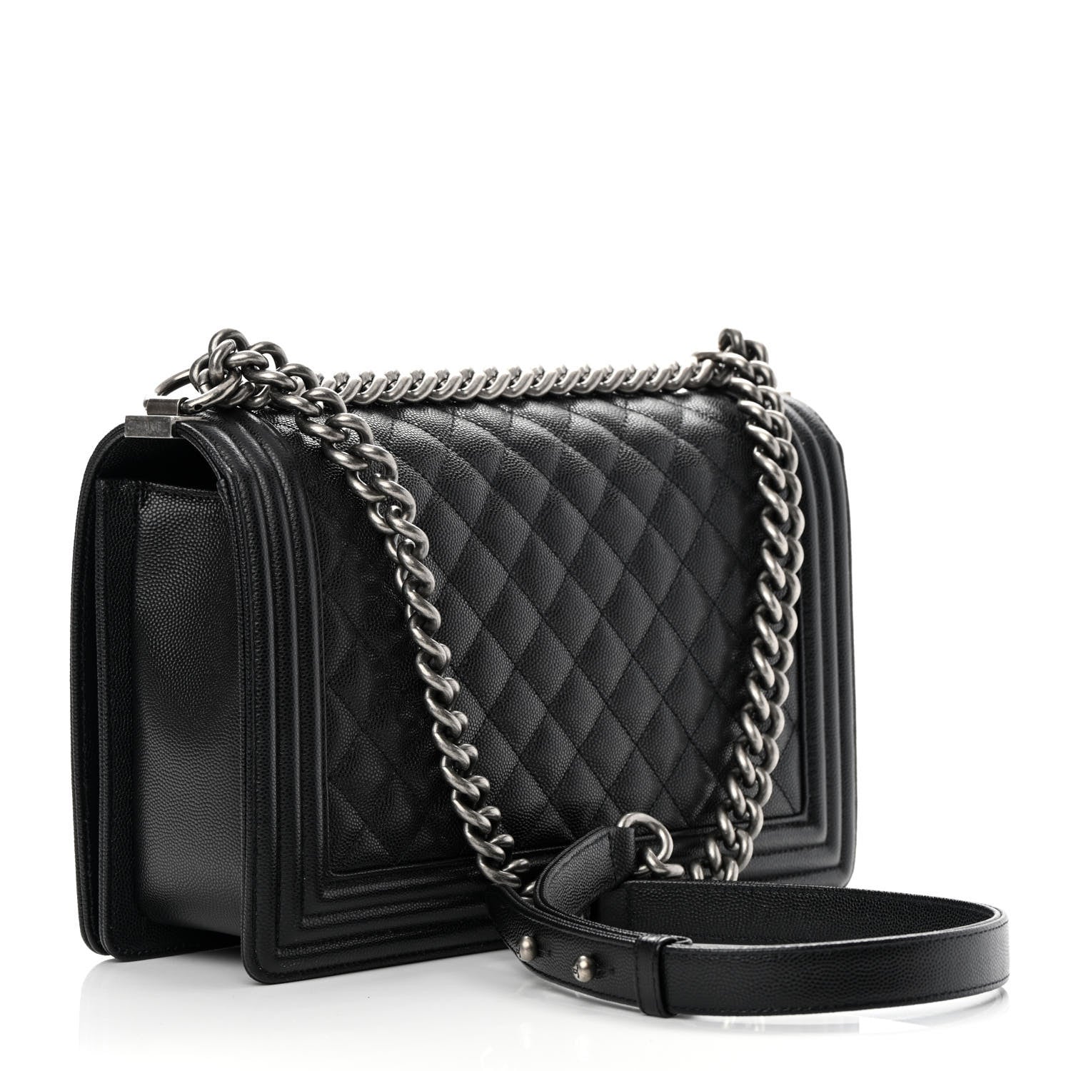 Chanel Caviar Quilted New Medium Boy Flap Black 3 of 11