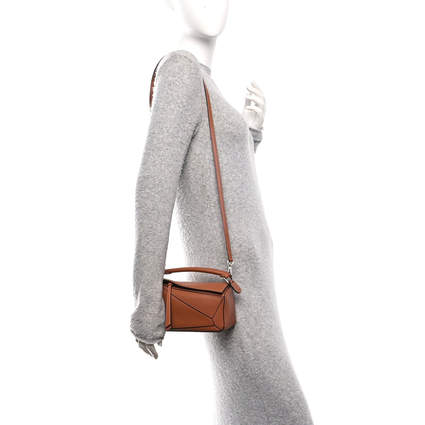 Calfskin Mini Puzzle Bag Tan