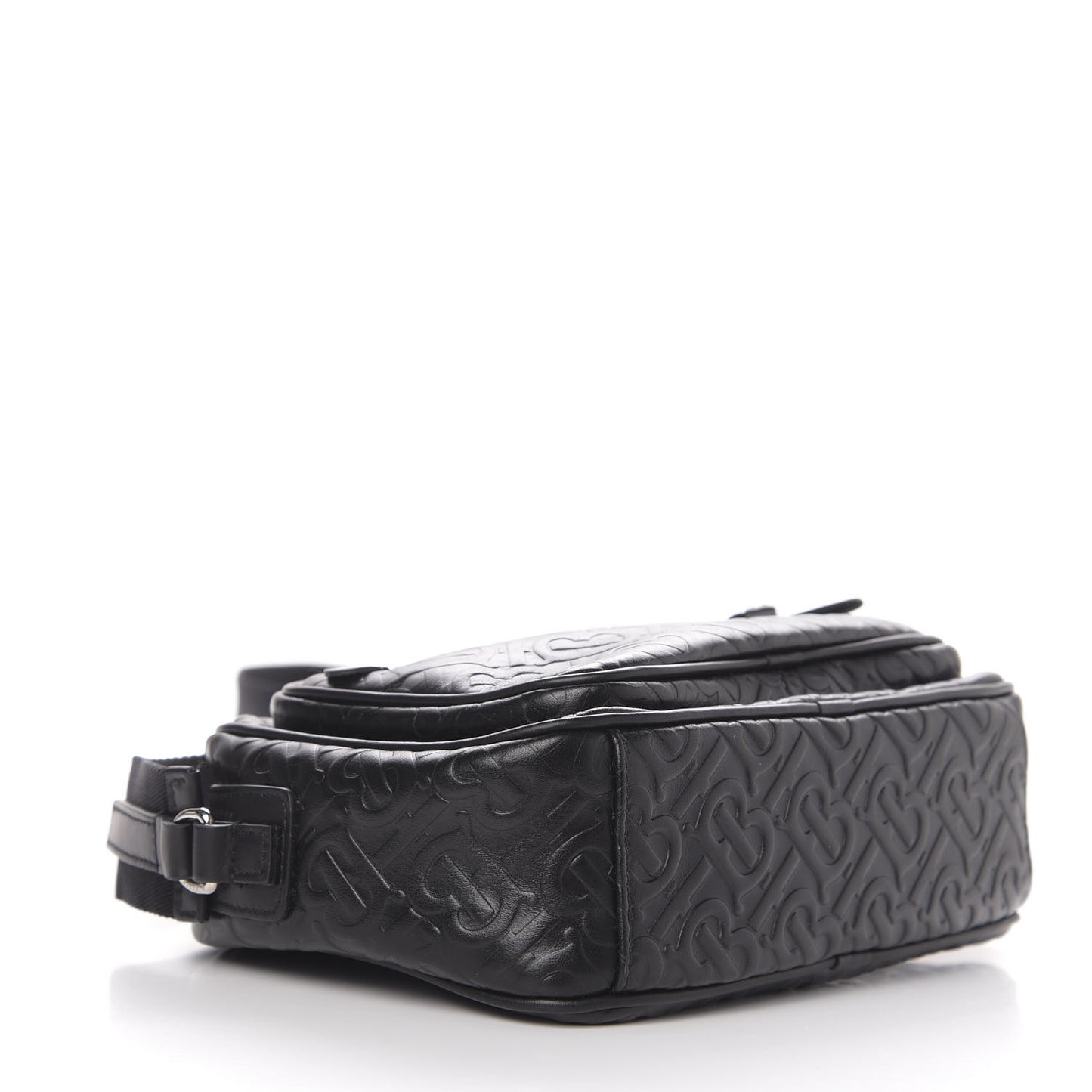 Calfskin Embossed Monogram Small Camera Bag Black