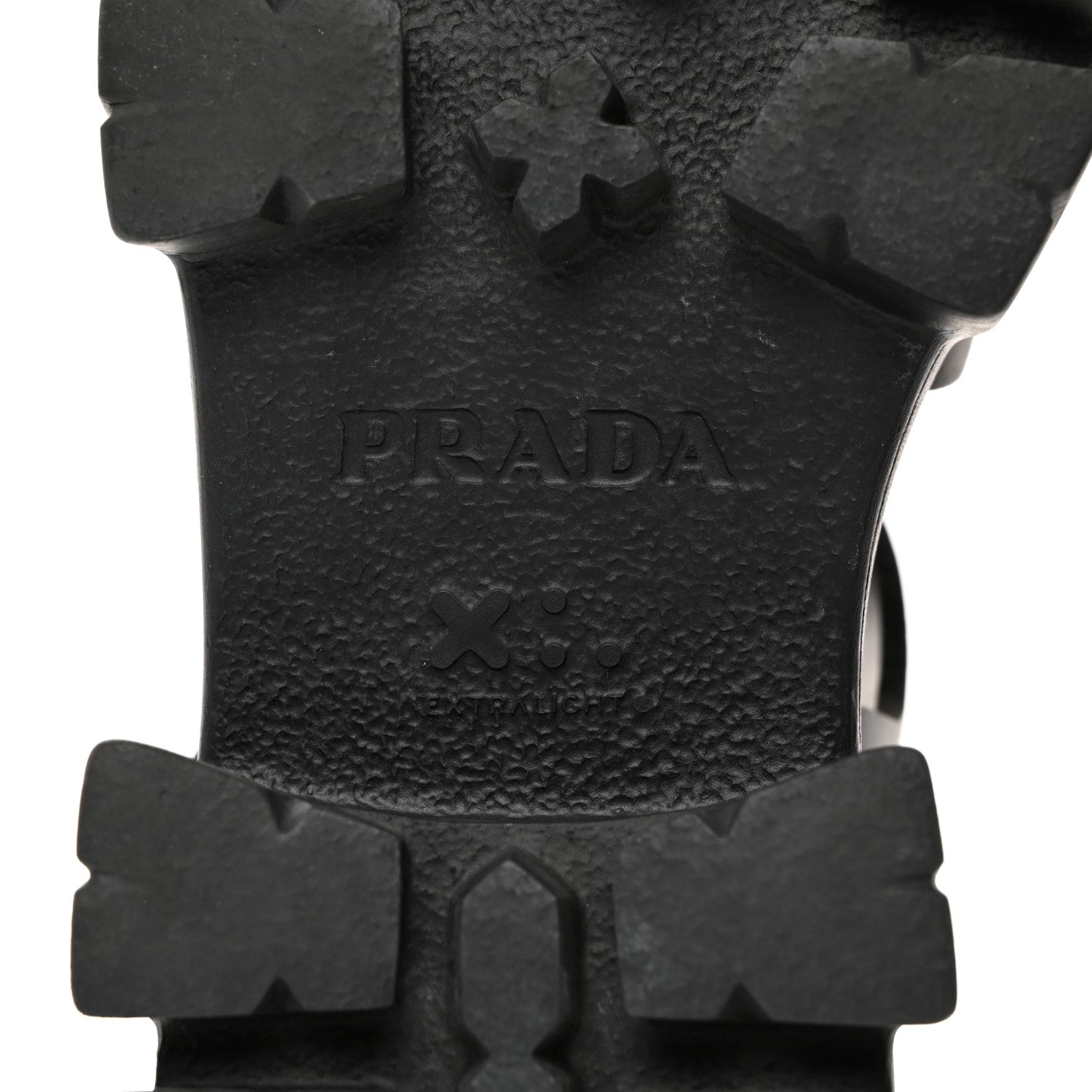 Prada Foam Rubber Triangle Logo Monolith 55mm Cage Sandals 36 Black 8 of 9