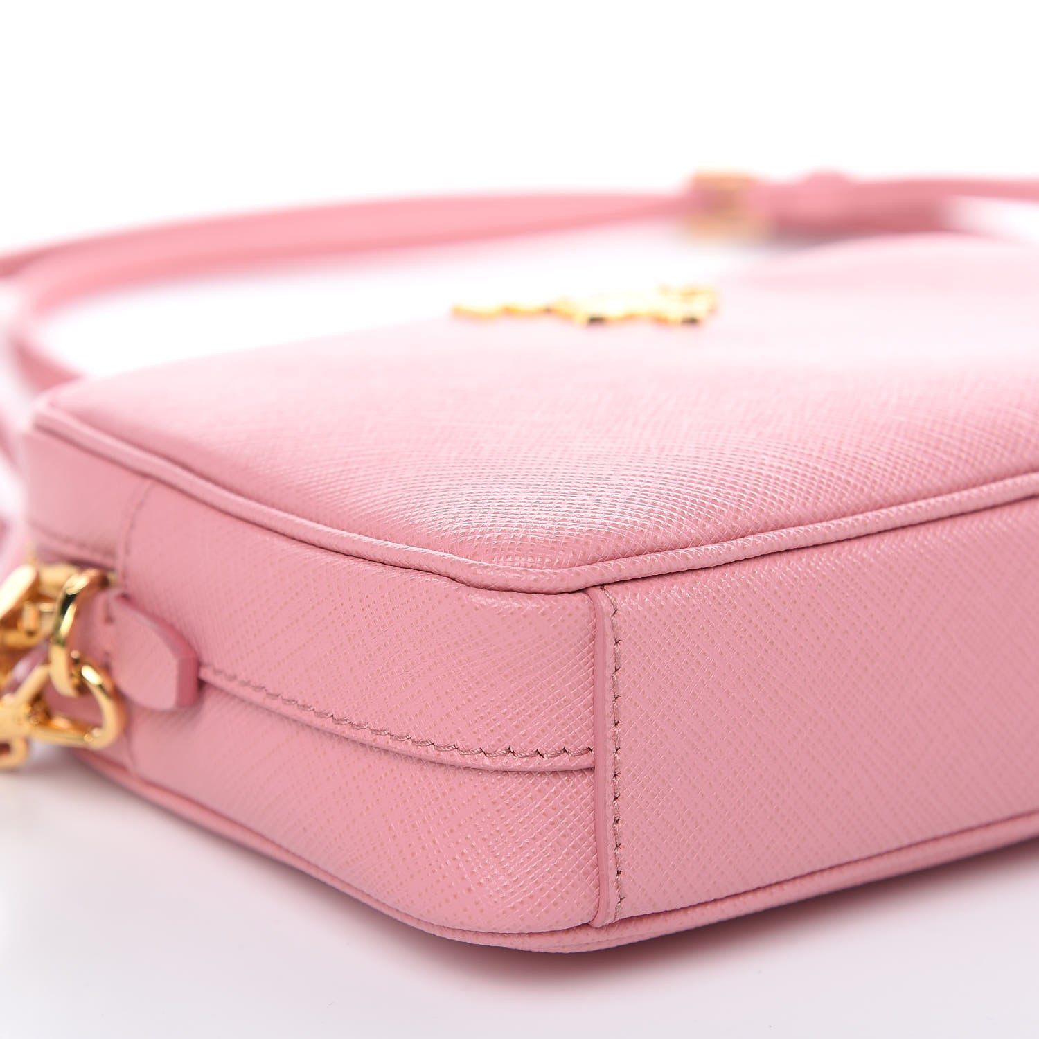 Prada Saffiano Lux Small Camera Crossbody Bag Petalo 7 of 8