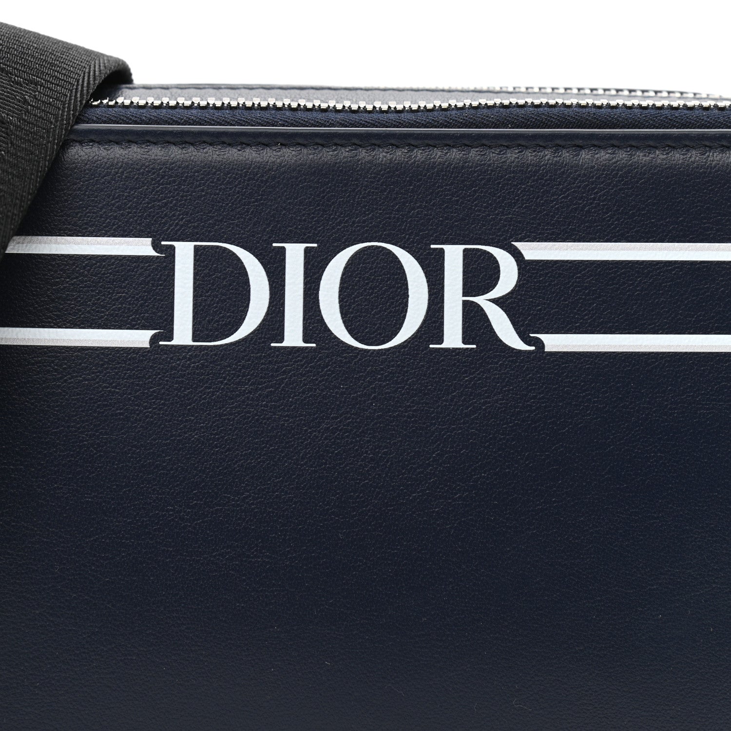 Christian Dior x Descente Double Zip Crossbody Navy Blue 10 of 12