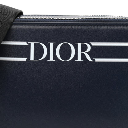 Christian Dior x Descente Double Zip Crossbody Navy Blue 10 of 12