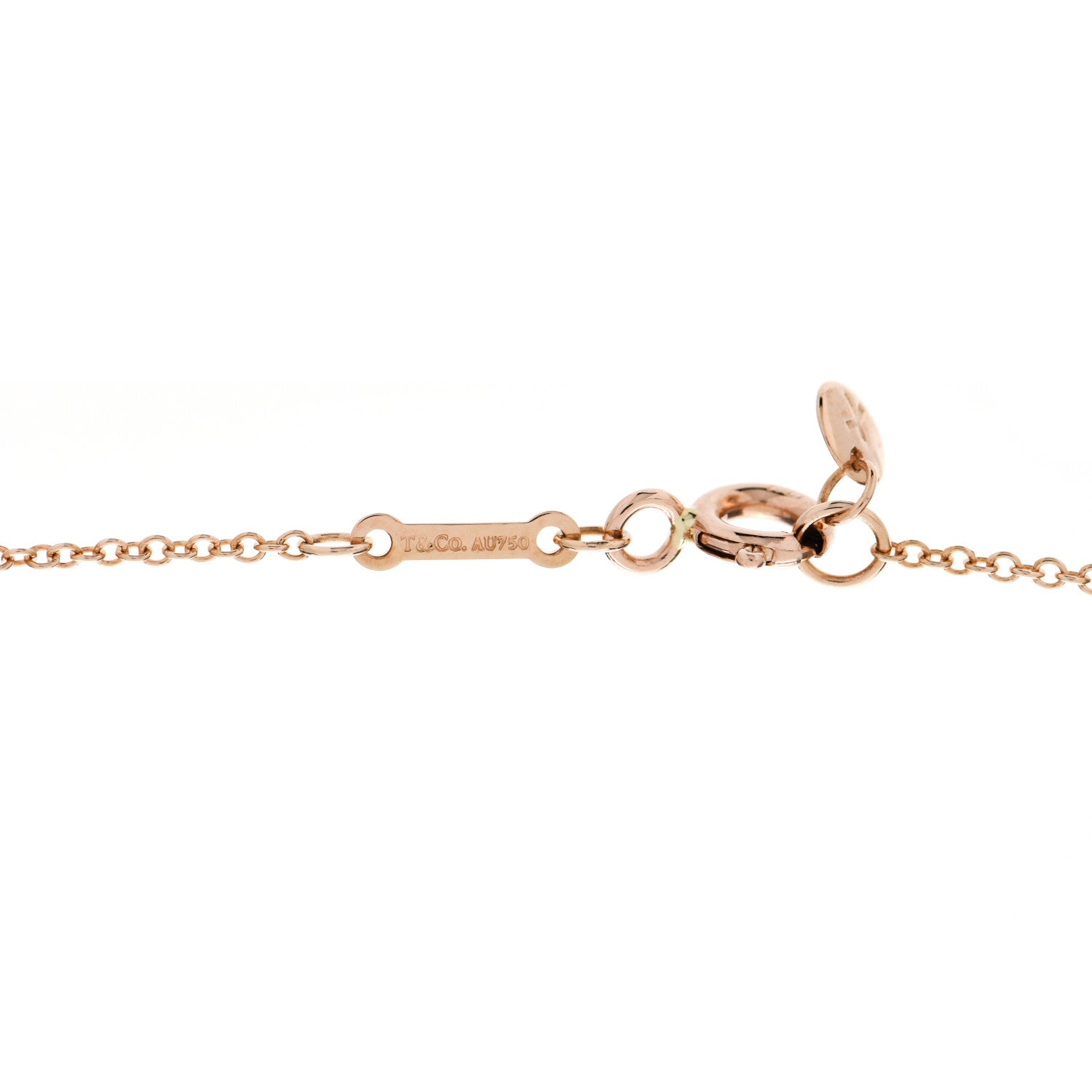 Tiffany 18K Rose Gold Paloma Picasso Heart and Arrow Pendant Necklace 4 of 6