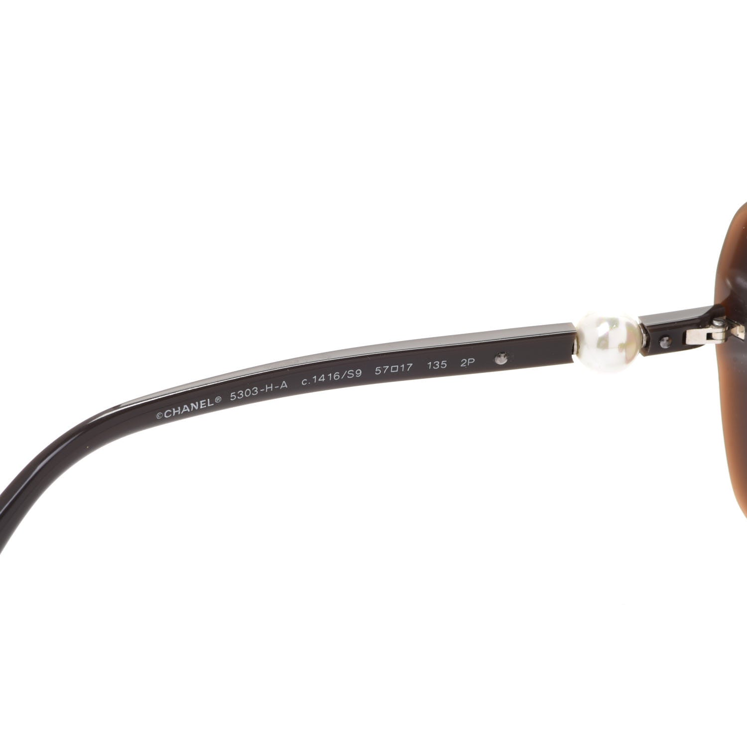 Chanel Pearl Polarized Square Sunglasses 5303-H Brown 5 of 7