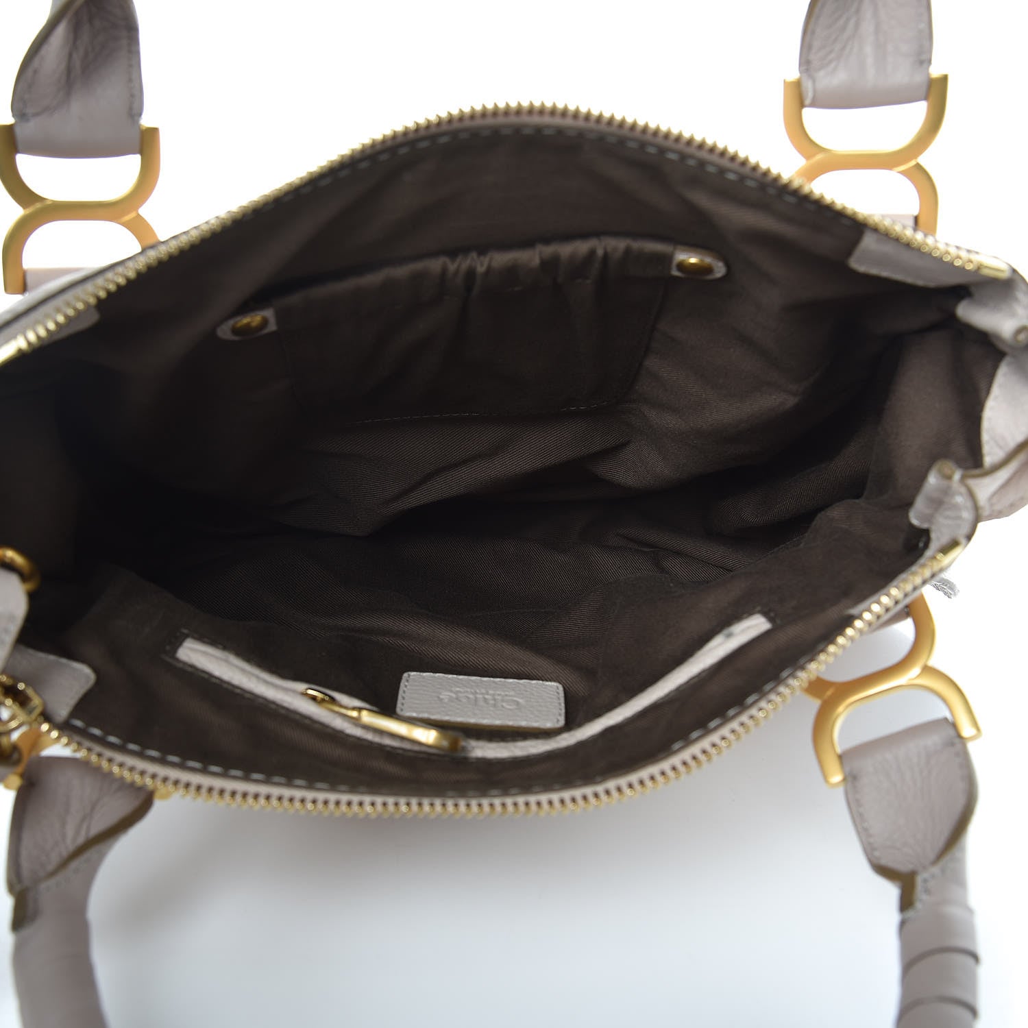 Chloe Calfskin Medium Marcie Satchel Beige 6 of 12