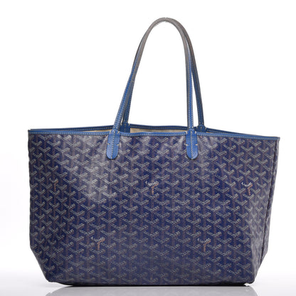 Goyard Goyardine Saint Louis PM Tote Bag Blue 3 of 18