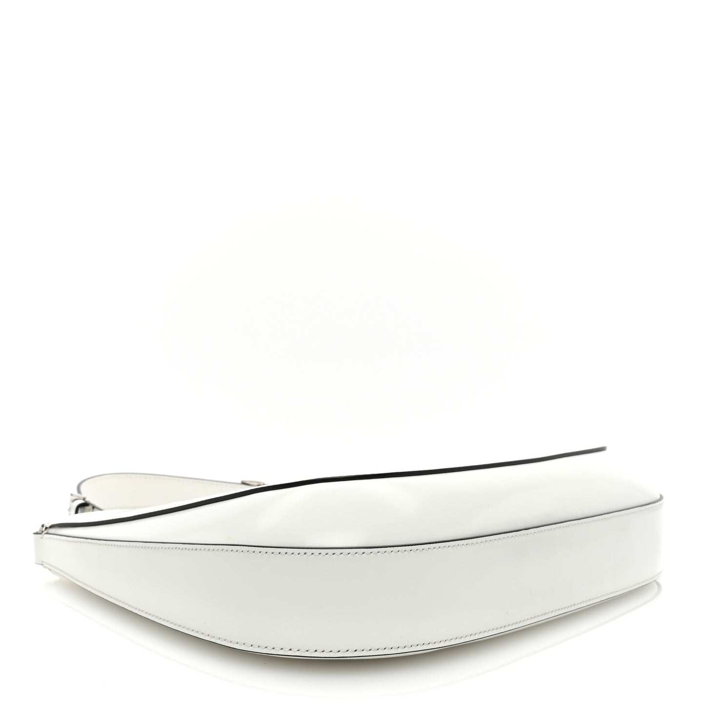 Spazzolato Cleo Adjustable Strap Shoulder Bag White
