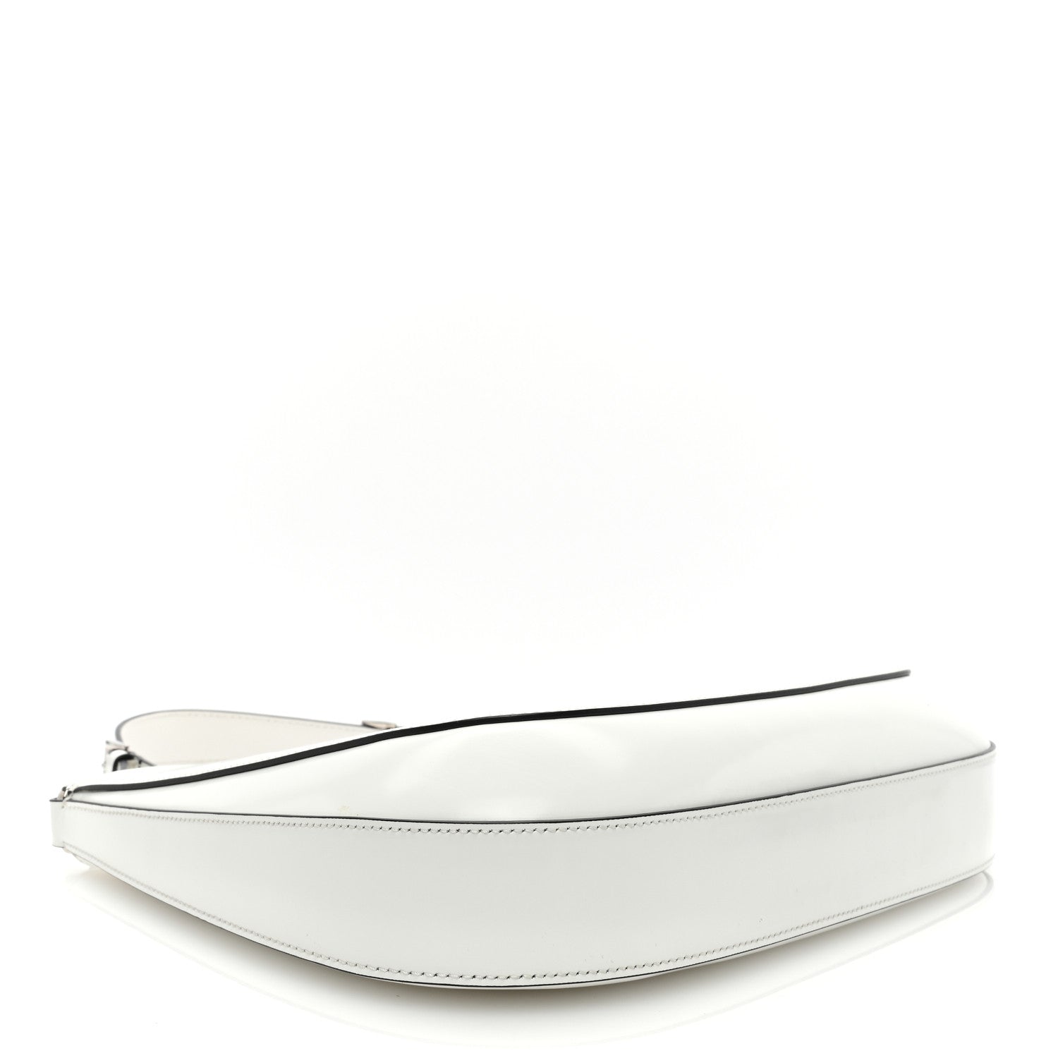 Prada Spazzolato Cleo Adjustable Strap Shoulder Bag White 3 of 8