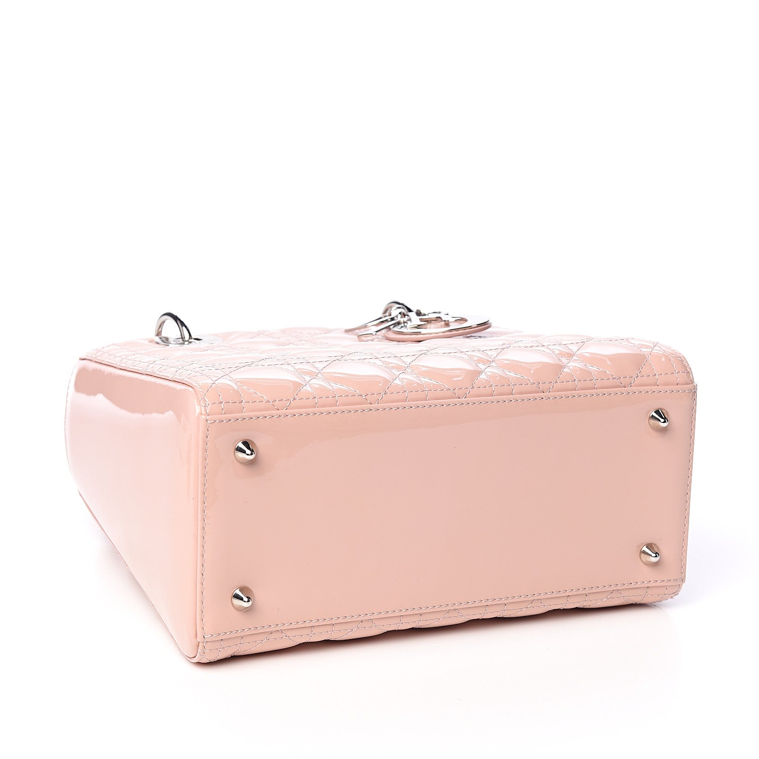 Christian Dior Patent Cannage Medium Lady Dior Rose Clair 3 of 11