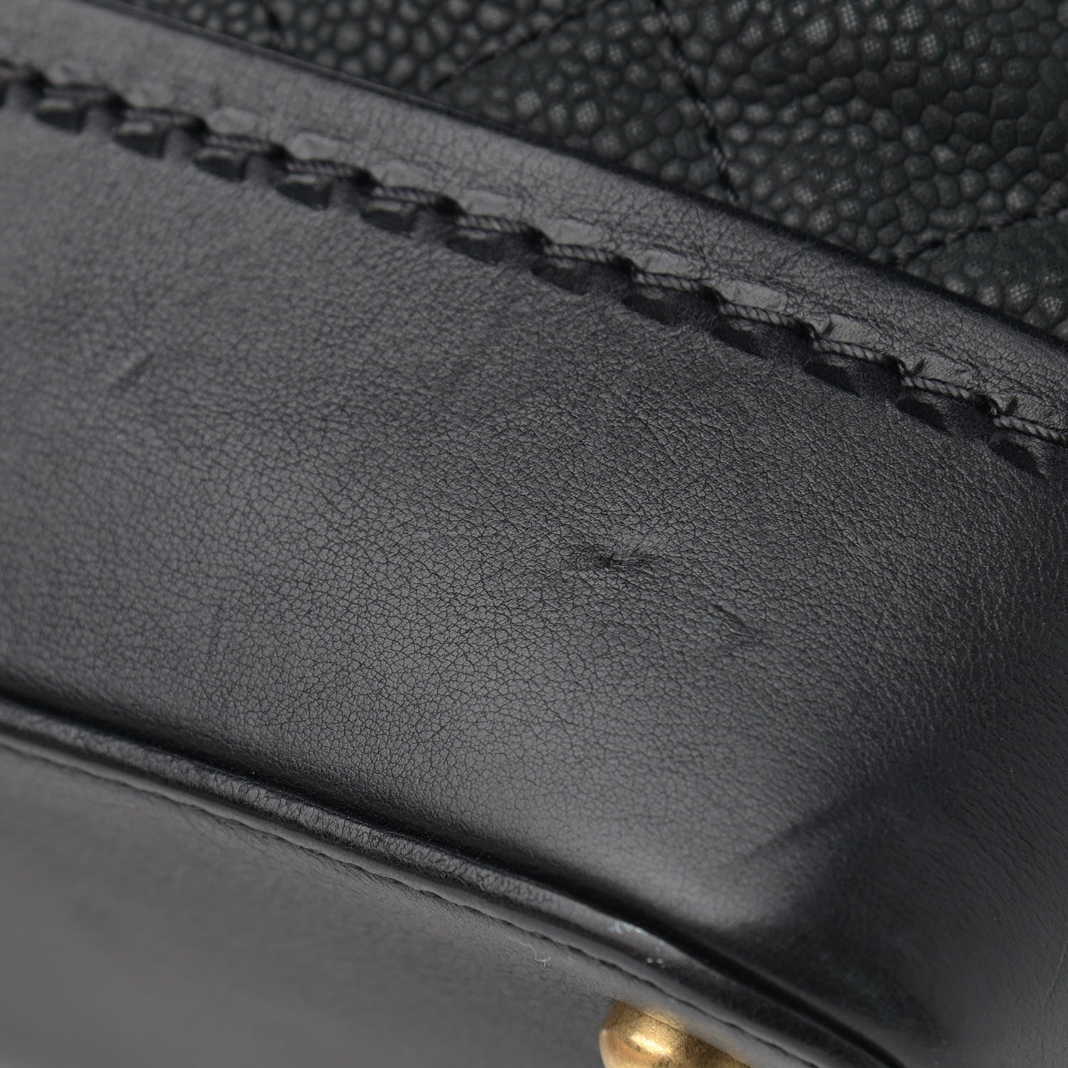 Chanel Iridescent Grained Calfskin Quilted Globe Trotter Vanity Case Black 11 of 12