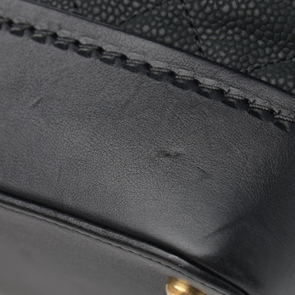 Chanel Iridescent Grained Calfskin Quilted Globe Trotter Vanity Case Black 11 of 12