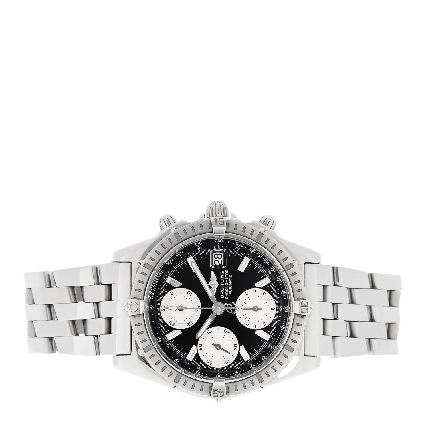 Breitling Stainless Steel 39mm Chronomat Automatic Watch Black A13352 2 of 5